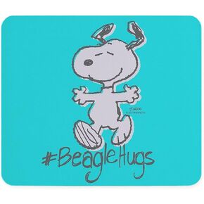 CafePress Snoopy Beagle Hugs Full Bleeds Mousepad Non-Slip Rubber Gaming Mousepad