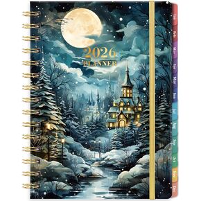2026 Planner - Jan 2026 - Dec 2026, 6.3" x 8.4", Weekly Monthly Planner 2026 with Colorful Tabs, Twin-Wire Binding, Premium Paper
