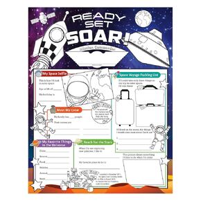 North Star Teacher Resource NST3093 Fill Me In: Ready Set Soar! Activity Posters, 17 x 22 Inch, Pack of 32
