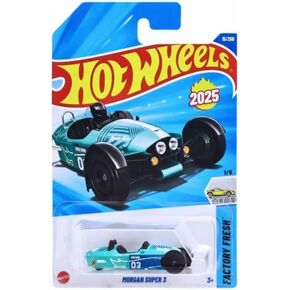 Hot Wheels Morgan Super 3 Teal Factory Fresh 1/5 Scale Model Car