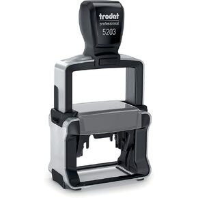 Trodat Professional 5203 Personalized Individual Custom Self Inking Stamp (1-1/8" x 2")
