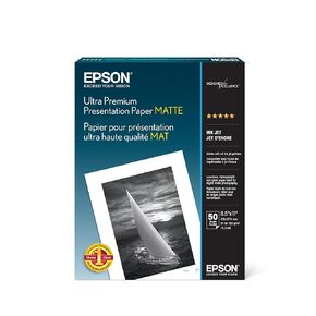Epson Ultra Premium Presentation Paper Matte, 50 Count (S041341)