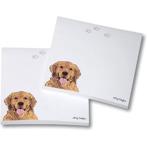 Golden Retriever Sticky Notes Notepad - 100 Sheets