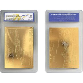 1995 Star Trek Next Generation USS Enterprise SKYBOX 23K Gold Card - GEM-Mint 10