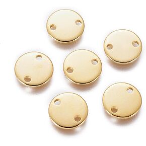 Beadthoven Tiny Stainless Steel Charms Pendants Bulk, Small Mini Metal Stamping Blank Tag Charms Pendants Tiny Jewelry Charms Accessories for Bracelet Necklace Earrings Chain Jewelry Making Findings