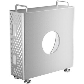Aluminum Alloy Vertical Stand for Mac Mini M4Pro 2024 Space Saving Under Desk Mount Bracket Case
