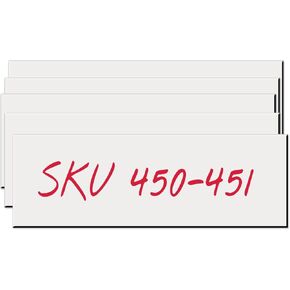 Write-On Magnetic Rack/Shelf Labels 6 x 2-10/Pk - Made in The USA!