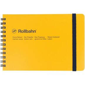 Delfonics Rollbahn Spiral Horizontal Notebooks: 7-1/2 in. x 5 in. (Yellow)