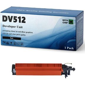 DV512 DV-512 Developer Unit Replacement Compatible for Konica Minolta Bizhub C221 224 284 364 454 554 ADC285 365 Printers (1 Pack Black)