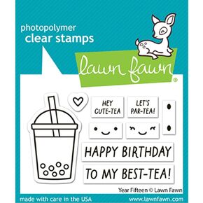 Lawn Fawn LF3722 Year Fifteen 2X3 Clear Stamp Set