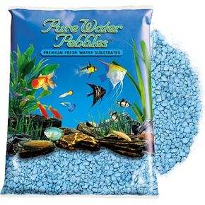 Heavenly Blue Aquarium Gravel - 5 lbs - Non-Toxic, Colorfast, Vibrant Substrate for Aquariums, Terrariums, Ponds & Crafts