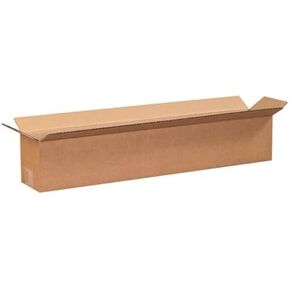 ValueMailers Brand 24x4x4 Long Corrugated Boxes, 24L x 4W x 4H, Pack of 25 | Shipping, Packaging, Moving, Storage Box for Home or Business, Strong Wholesale Bulk Boxes (25)
