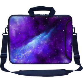 14 Inch Neoprene Laptop Bag – Water Resistant, Adjustable Shoulder Strap, Extra Side Pocket, Fits 14 to 14.4 Inch Laptops
