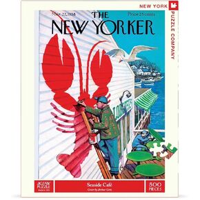 New York Puzzle Company - New Yorker Seaside Cafe - 500 Piece Jigsaw Puzzle