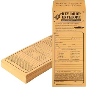 100 Pack Heavyweight Key Transfer Envelopes – Secure Adhesive Mailers for Auto Services (4.125"x9.5") in Kuwait