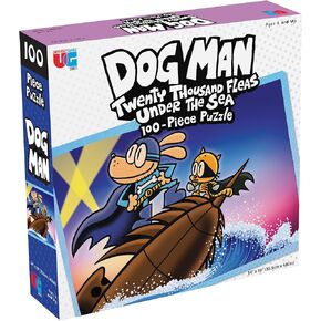 University Games, Dog Man 20,000 Fleas Under The Sea 100 Piece Puzzle