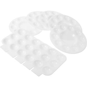 10Pcs Artist Palette Lightweight Paint Trays for Mixing Colors Creative Pigment Trays for DIY Art Painting for Adults