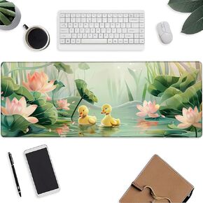 Highland Cow Mouse Pad，Forests Retro Gaming Keyboard Mat，Laptop Computer Protector with Non-Slip Rubber Base，Large Extended MousePads Gifts for Desk Office Home，Deskmat Decor 31.5" x 11.8"