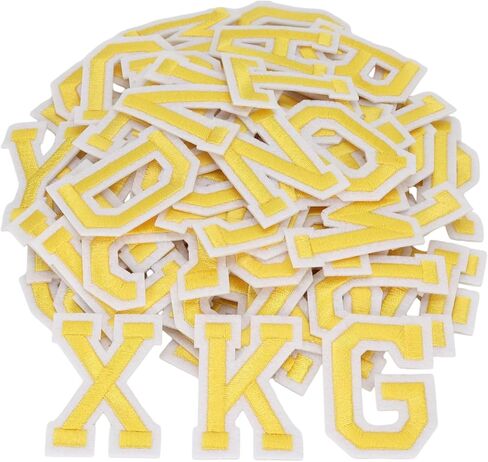 52pcs الحديد على بقع رسائل للملابس 2 مجموعات أبجدية A-Z بقع مطرزة مع لاصقة ملصقة للجبن الجينز قبعات القبعات جاكيتات جوارب القمصان أحذية على الظهر (أحمر) in Kuwait