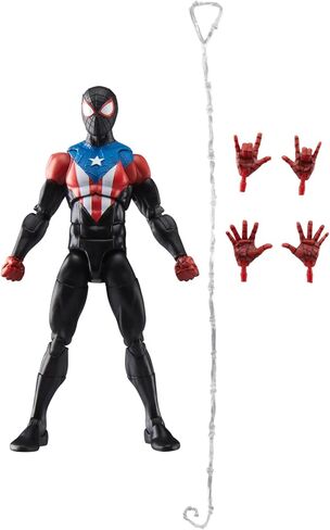 Marvel Legends Series Gamerverse Miles Morales Boricua Suit ، Spider-Man 2 فيديو مستوحى من لعبة 6 بوصة. in Saudi Arabia
