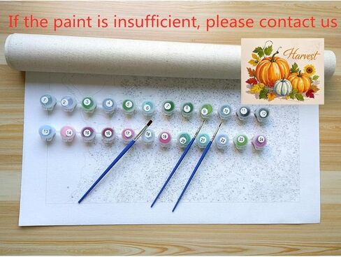 ACANDYL Pumpkin DIY Paint by Numbers Kit for Adults Halloween Paint by Numbers Beginner Canvas Painting by Number DIY Acrylic Oil Painting on Canvas Arts Craft Decoration 16x20 inch in Saudi Arabia