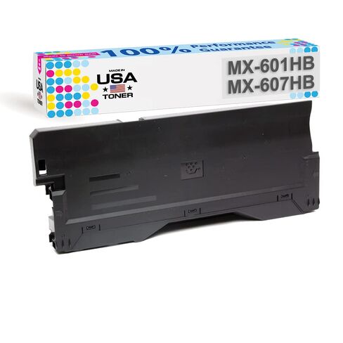 مصنوعة في حاوية النفايات المتوافقة مع الحبر في الولايات المتحدة الأمريكية لـ MX-601HB الحادة ، MX601HB ، للاستخدام في طابعات الألوان ، MX-2651 ، MX-3051 ، MX-3061 ، MX-3071 ، MX-3551 ، MX-3561 ، MX-3571 ، MX-4051 ، MX-40 ، MX-406 ، in Saudi Arabia