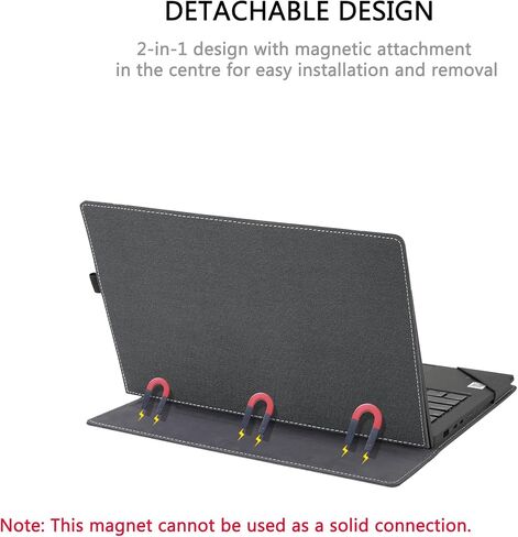 Laptop Case Cover for 14 inch Lenovo ThinkPad E14 Gen 5 Gen 6 &for ThinkPad T14s Gen5 Gen6 [Not for Other Models],Notebook PC Protective Sleeve Bag with Multi-Functional Cooling Bracket (Dark Gray) in Kuwait