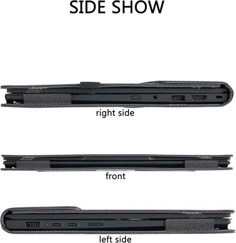 Laptop Case Cover for 14 inch Lenovo ThinkPad E14 Gen 5 Gen 6 &for ThinkPad T14s Gen5 Gen6 [Not for Other Models],Notebook PC Protective Sleeve Bag with Multi-Functional Cooling Bracket (Dark Gray) in Kuwait