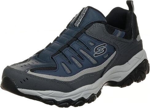 حذاء رجالي من Skechers Afterburn Wonted، أسود/برتقالي، 13 عرض in Saudi Arabia