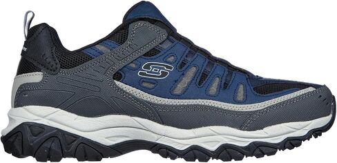 حذاء رجالي من Skechers Afterburn Wonted، أسود/برتقالي، 13 عرض in Saudi Arabia