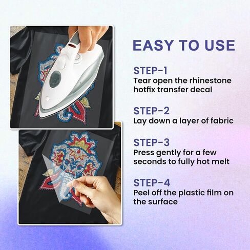 Summer Rhinestone Iron on Transfer Sea Turtles Bling Diamond Hotfix Patches for Clothes, 11.6"x8.2" Large Blue Iron On Sequin Applique for Jeans Jacket Caps Bag T-Shirts Shoes DIY Decor in Saudi Arabia
