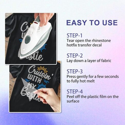 Summer Rhinestone Iron on Transfer Sea Turtles Bling Diamond Hotfix Patches for Clothes, 11.6"x8.2" Large Blue Iron On Sequin Applique for Jeans Jacket Caps Bag T-Shirts Shoes DIY Decor in Saudi Arabia