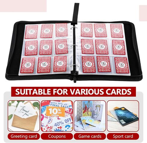 Marspark 900 Sheets Card Collection Binder, Trading Card Binder, Pockets Trading Album, Pockets Sleeves, Case Holder, Folder for TCG Sports Baseball Football Anime in Saudi Arabia