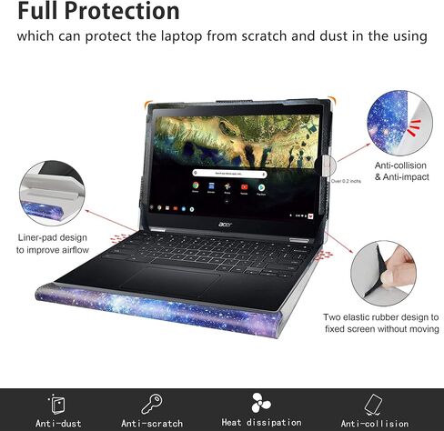 Alapmk Protective Cover Case for HP Pro x360 Fortis 11 G10/Pro x360 Fortis 11 G11/Pro Fortis x360 G11/ProBook X360 Fortis 11 G10/ProBook X360 Fortis 11 G9 11.6" Laptop,Galaxy in Saudi Arabia