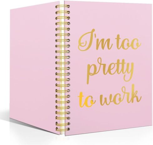 XQLZY Funny Resilience Definition Pink Spiral Notebook - 160 Blank Pages Journal, Motivational Gifts for Coworkers, Thank You Retirement Gifts for Leaders Teachers Bosses Colleagues Mentors Women in Saudi Arabia