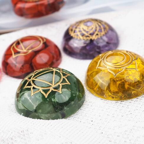 appuivbt 7 Chakras Stones Resin Molds,Round Crystal Silicone Epoxy Casting Resin Molds for DIY Crafts Jewelry Making in Saudi Arabia