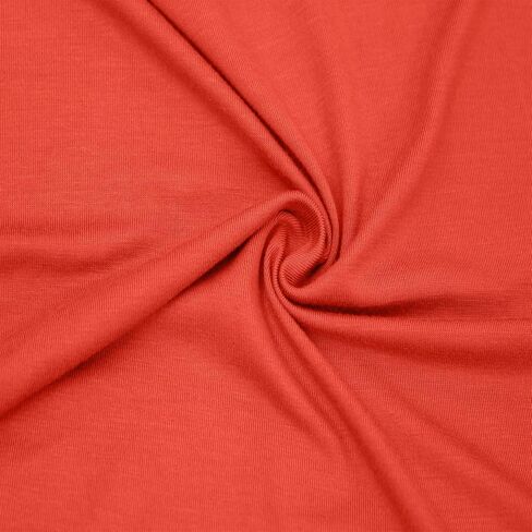 Texco Inc 60 "Rayon Wide Spandex Jersey Knit Fabric بواسطة The Yard-4-Way Stretch ، 200gsm ، الوزن المتوسط ، الرفوف الناعم والتنفس ، الملحقات ، الأمومة والزخارف ، حمراء 1 ياردة in Kuwait
