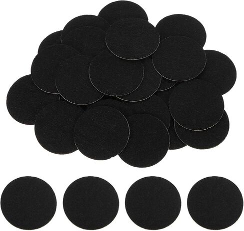 uxcell 120Pcs Round Felt Circles, 10mm (3/8") Black Non-Woven Felt Fabric Sticker Self-Adhesive Felt Pads Pre Cut Felt Pads for Sewing Costume Handcraft Cut Crafts DIY Projects in Kuwait