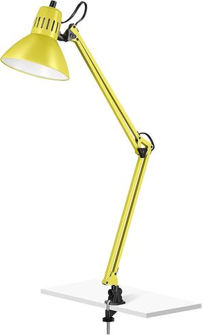 V LIGHT Architectural Swing Arm Desk Lamp, Clamp lamp with LED bulb, Work Light for Any Space, Brushed Nickel Finish 7.5 x 5.5 x 33 in Saudi Arabia