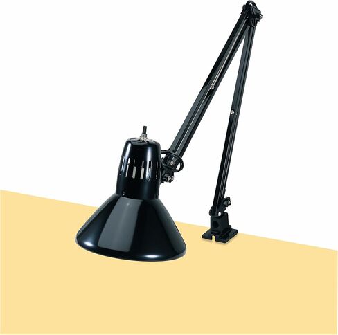 V LIGHT Architectural Swing Arm Desk Lamp, Clamp lamp with LED bulb, Work Light for Any Space, Brushed Nickel Finish 7.5 x 5.5 x 33 in Saudi Arabia