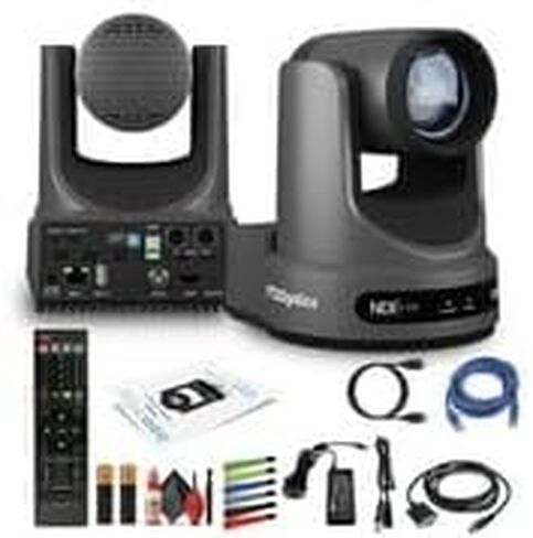 PTZOptics Move 4K SDI/HDMI/USB/IP PTZ Camera with 12x Optical Zoom (Gray) (PT12X-4K-GY-G3) + Lens Cleaning Kit + HDMI Cable + Ethernet Cable + Color Wire Ties in Saudi Arabia