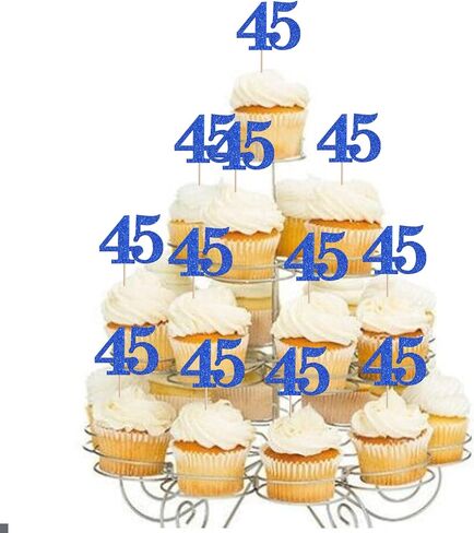 RSSTARXI 36 Pack Number 16 Cupcake Toppers Silver Glitter Heaters to 16 Hears Birthday Cupcake يختار الديكور لزواج أعياد الميلاد السادس عشر زواج حفل زفاف. in Kuwait