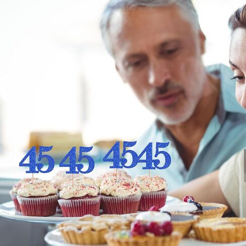 RSSTARXI 36 Pack Number 16 Cupcake Toppers Silver Glitter Heaters to 16 Hears Birthday Cupcake يختار الديكور لزواج أعياد الميلاد السادس عشر زواج حفل زفاف. in Kuwait