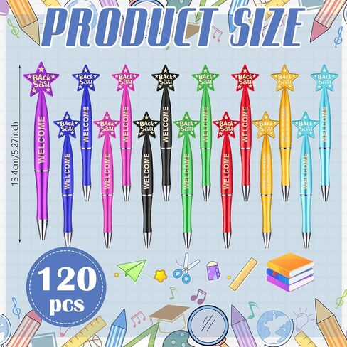 Sherr 72 Pcs Welcome Back to School Ballpoint Pens Back to School Supplies First Day of Pens Gifts Office in Saudi Arabia