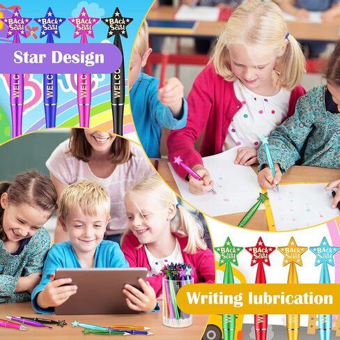 Sherr 72 Pcs Welcome Back to School Ballpoint Pens Back to School Supplies First Day of Pens Gifts Office in Saudi Arabia