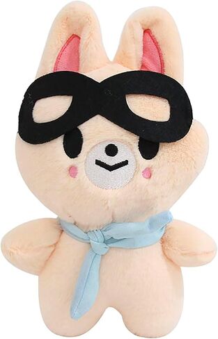 Outofgas Stray Kids BbokAri Pilot Plush Kpop Toy 3RD Fan Meeting Dolls with Pilot Sunglasses SKZ00 Stuffed Animal with Beanie Eyes 12 CM (BbokAri) in Saudi Arabia