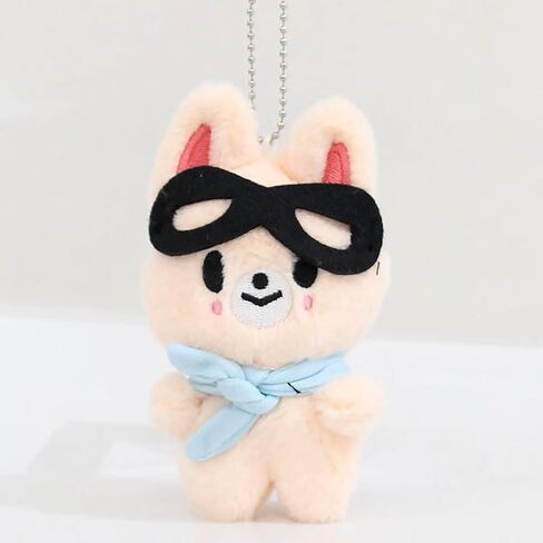 Outofgas Stray Kids BbokAri Pilot Plush Kpop Toy 3RD Fan Meeting Dolls with Pilot Sunglasses SKZ00 Stuffed Animal with Beanie Eyes 12 CM (BbokAri) in Saudi Arabia