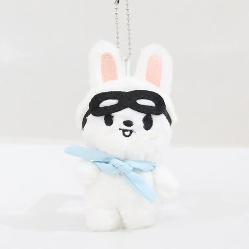 Outofgas Stray Kids BbokAri Pilot Plush Kpop Toy 3RD Fan Meeting Dolls with Pilot Sunglasses SKZ00 Stuffed Animal with Beanie Eyes 12 CM (BbokAri) in Saudi Arabia