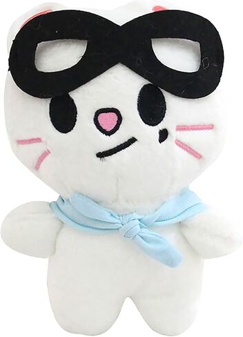 Outofgas Stray Kids BbokAri Pilot Plush Kpop Toy 3RD Fan Meeting Dolls with Pilot Sunglasses SKZ00 Stuffed Animal with Beanie Eyes 12 CM (BbokAri) in Saudi Arabia