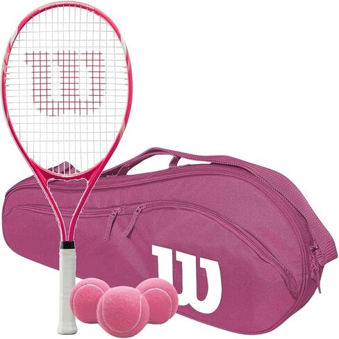Wilson Serena Pro Lite Tennis Racquet Bundled with an Advantage II Tennis Bag and 1 Can of Pink Tennis Balls in Saudi Arabia